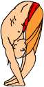 POSTURE OF THE FOURTH NAMASKARA HASTAPADASANA